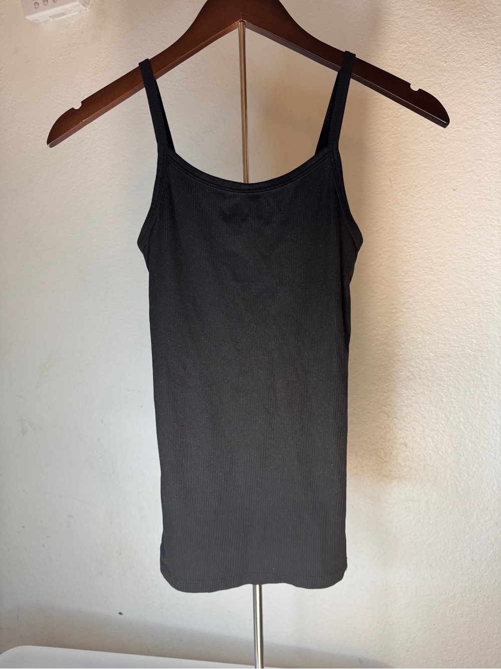 No Boundaries Black Ribbed Camisole Tank